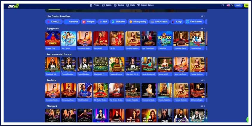 Had deposit dan had masa untuk permainan bertanggungjawab di DK88 Casino